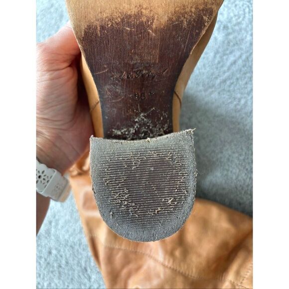 Free People Elyse Tall Boot Slouch Taupe Leather, $275 Sz 36 5.5/6 - Picture 10 of 10
